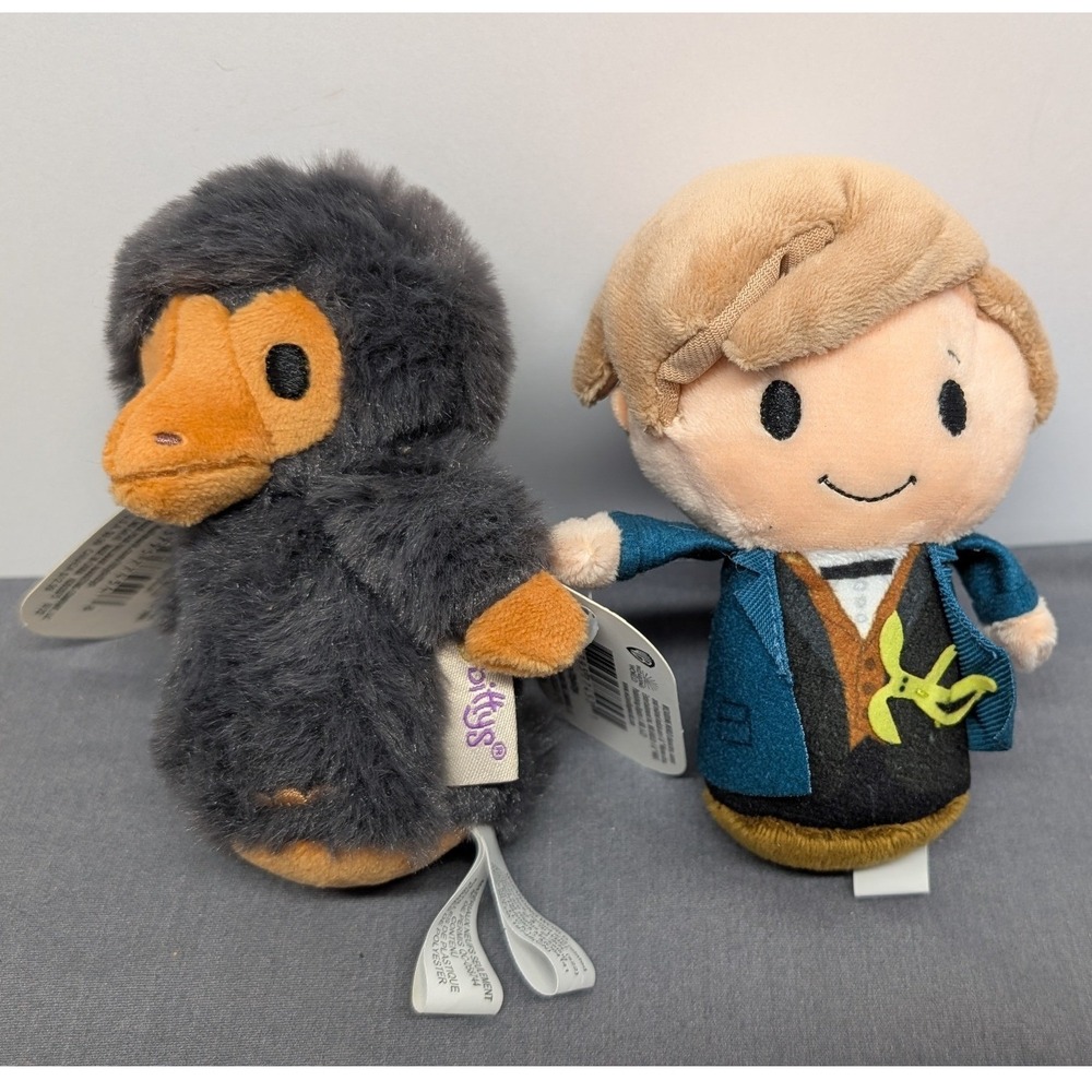Hallmark Itty Bittys Fantastic Beasts Niffler Newt Scamander Plush Set NWT